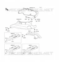 SIDE COVERS   CHAIN COVER voor Kawasaki ZZ-R1100 1993