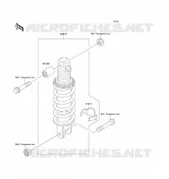 SUSPENSION   SHOCK ABSORBER voor Kawasaki ZZ-R1100 1993