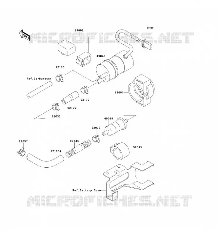 FUEL PUMP Kawasaki MOTOS 1100 1993 ZZ-R1100  ZX1100-D1