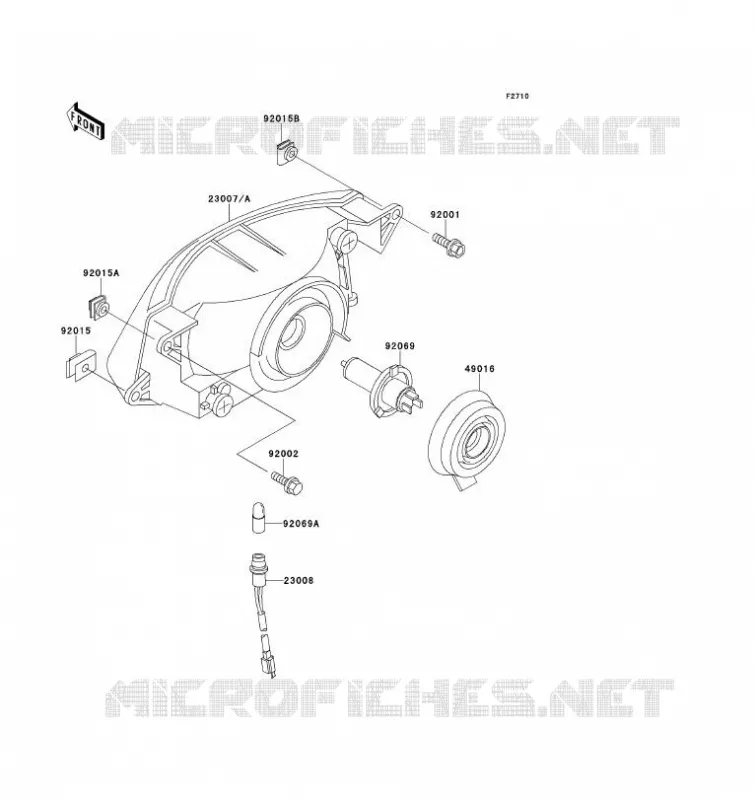 LENS(S) Kawasaki MOTOS 1100 1993 ZZ-R1100  ZX1100-D1