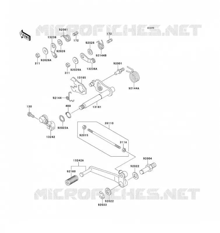 SHIFT Kawasaki MOTOS 1100 1993 ZZ-R1100  ZX1100-D1