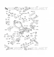 BATTERY BRACKET voor Kawasaki ZZ-R1100 1993