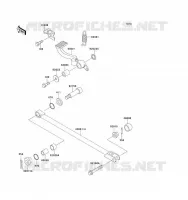 BRAKE PEDAL voor Kawasaki ZZ-R1100 1993