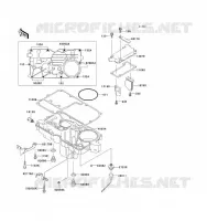 BREATHER COVER   OIL PAN voor Kawasaki ZZ-R1100 1993