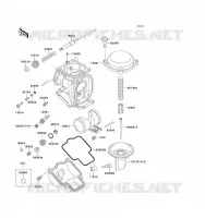 CARBURETOR PARTS voor Kawasaki ZZ-R1100 1993