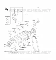 CRANKSHAFT voor Kawasaki ZZ-R1100 1993