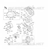 ENGINE COVERS voor Kawasaki ZZ-R1100 1993
