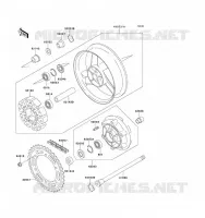 REAR HUB voor Kawasaki ZZ-R1100 1993
