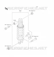 SUSPENSION   SHOCK ABSORBER voor Kawasaki ZZ-R1100 1993
