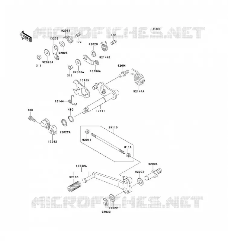 SHIFT Kawasaki MOTOS 1100 1993 ZZ-R1100  ZX1100-D1