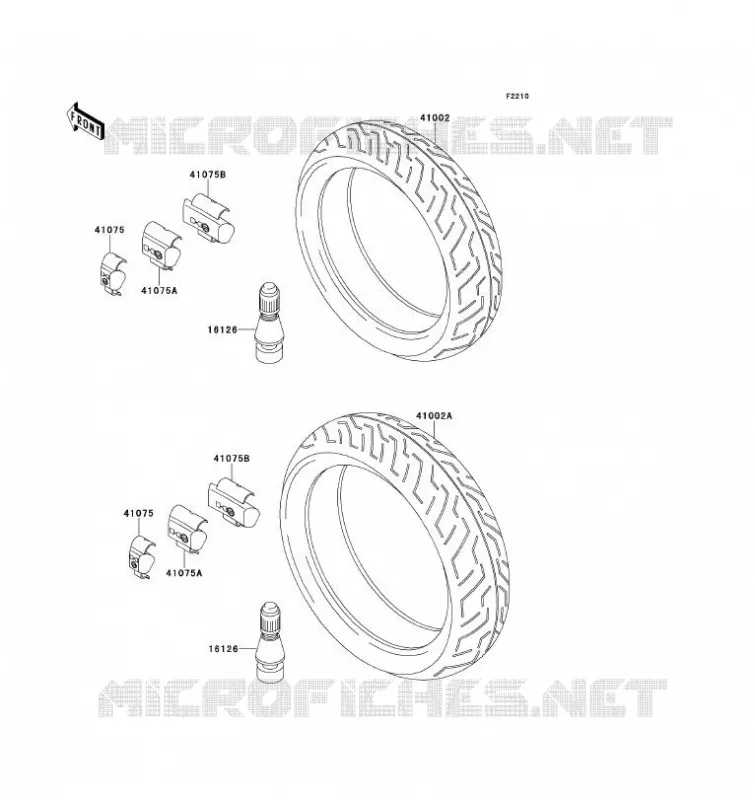 TIRES Kawasaki MOTOS 1100 1993 ZZ-R1100  ZX1100-D1