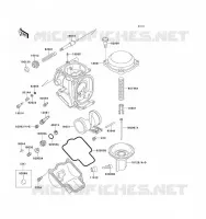 CARBURETOR PARTS voor Kawasaki ZZ-R1100 1993