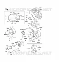 ENGINE COVERS voor Kawasaki ZZ-R1100 1993