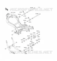 FRAME PARTS (COUVERTURE) voor Kawasaki ZZ-R1100 1993