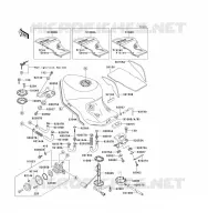 FUEL TANK voor Kawasaki ZZ-R1100 1993