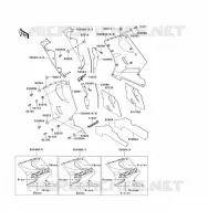 LOWER COWLING voor Kawasaki ZZ-R1100 1993