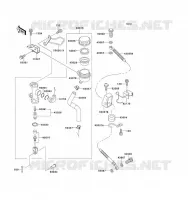 REAR MASTER CYLINDER voor Kawasaki ZZ-R1100 1993