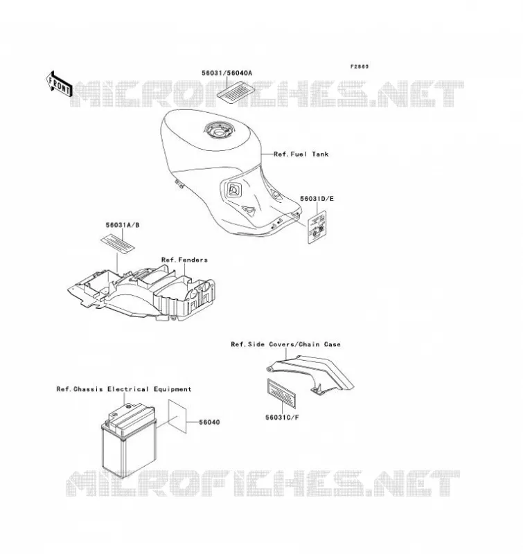LABELS Kawasaki MOTOS 1100 1993 ZZ-R1100  ZX1100-D1