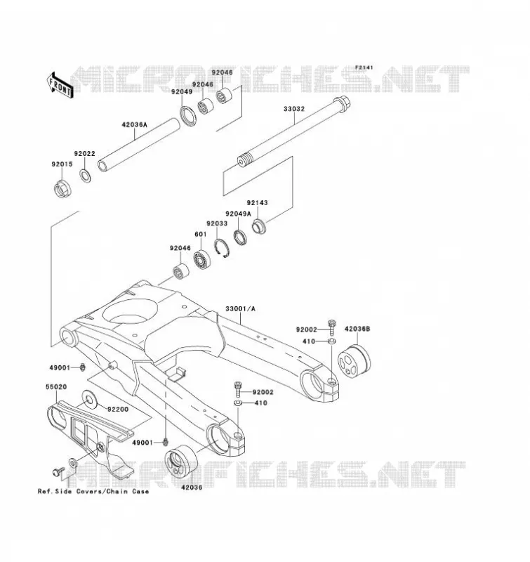 SWINGARM Kawasaki MOTOS 1100 1993 ZZ-R1100  ZX1100-D1