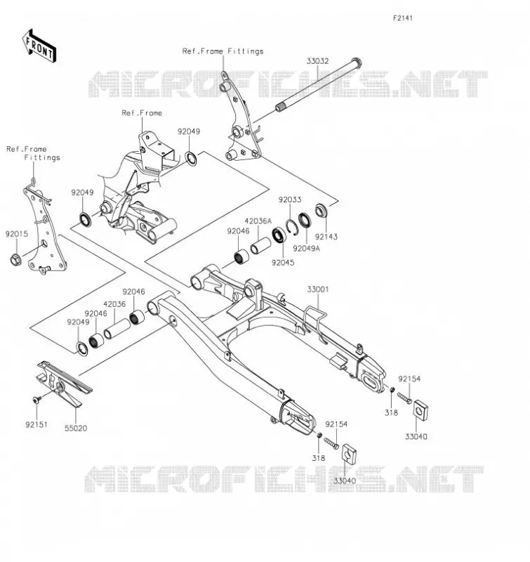 SWINGARM Kawasaki MOTOS 650 2020 VULCAN S  EN650DLF
