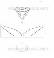 ACCESSORY(Tank Pads and Meter Film) voor Kawasaki NINJA 650 2021