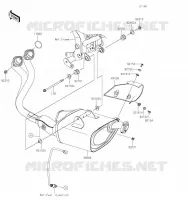 EXHAUST voor Kawasaki NINJA 650 2021