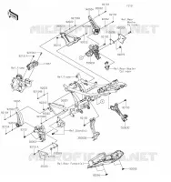 FRAME PARTS (COUVERTURE) voor Kawasaki NINJA 650 2021