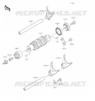 GEAR CHANGE DRUM   SHIFT FORKS voor Kawasaki NINJA 650 2021