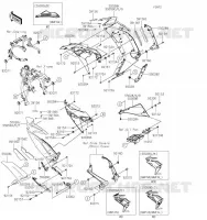 LOWER COWLING voor Kawasaki NINJA 650 2021