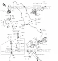 REAR MASTER CYLINDER voor Kawasaki NINJA 650 2021