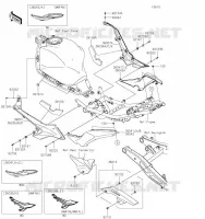 SIDE COVERS   CHAIN COVER voor Kawasaki NINJA 650 2021