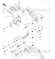 SUSPENSION   SHOCK ABSORBER voor Kawasaki NINJA 650 2021