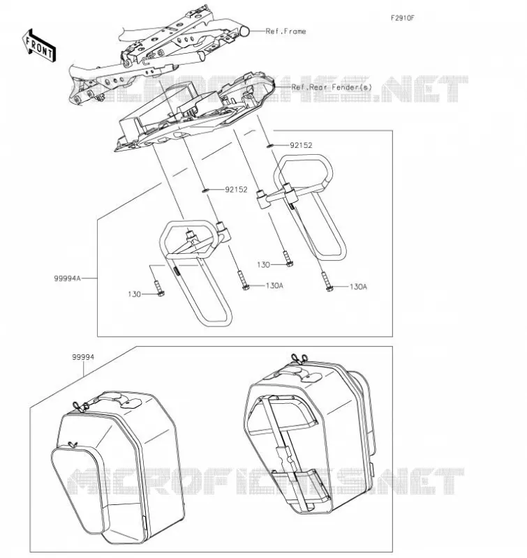 ACCESSORY(Pannier) Kawasaki MOTOS 650 2021 NINJA 650  EX650MMFAN