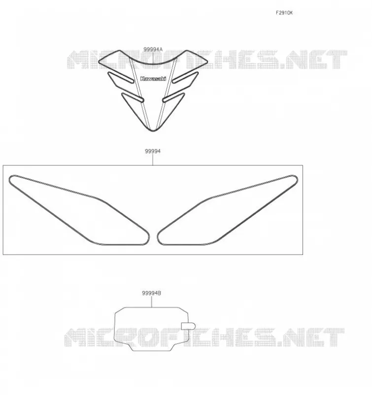 ACCESSORY(Tank Pads and Meter Film) Kawasaki MOTOS 650 2021 NINJA 650  EX650MMFAN