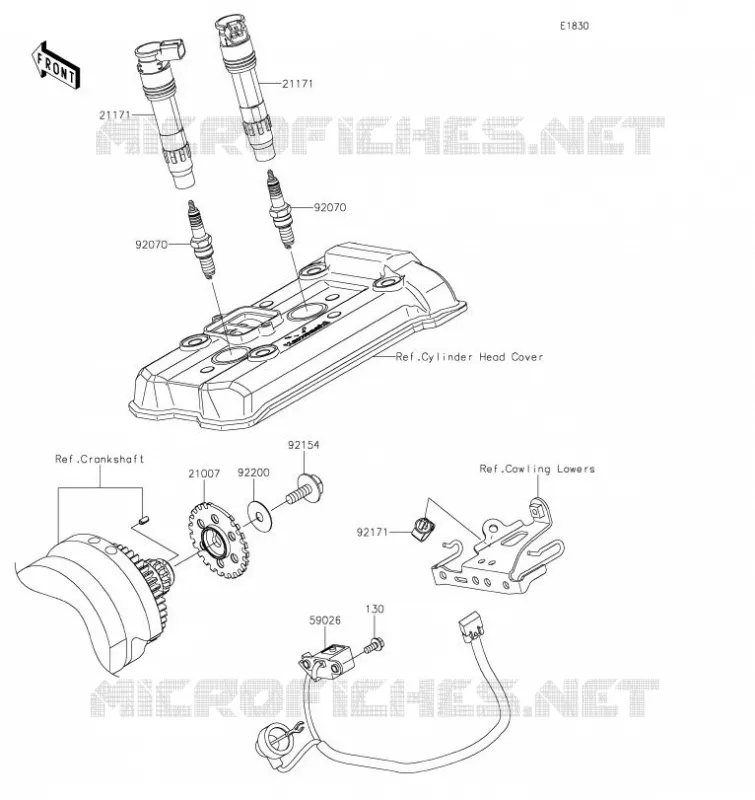 IGNITION SYSTEM Kawasaki MOTOS 650 2021 NINJA 650  EX650MMFAN
