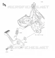 BRAKE PEDAL voor Kawasaki VERSYS 650 2021