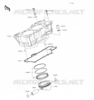 CYLINDER   PISTON  voor Kawasaki VERSYS 650 2021
