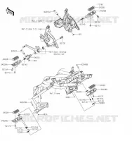 FOOTREST voor Kawasaki VERSYS 650 2021