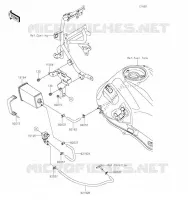 FUEL EVAPORATION SYSTEM voor Kawasaki VERSYS 650 2021