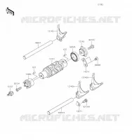 GEAR CHANGE DRUM   SHIFT FORKS voor Kawasaki VERSYS 650 2021