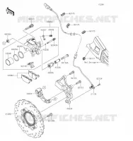 REAR BRAKE voor Kawasaki VERSYS 650 2021
