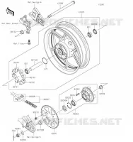 REAR HUB voor Kawasaki VERSYS 650 2021