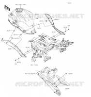 SIDE COVERS   CHAIN COVER voor Kawasaki VERSYS 650 2021