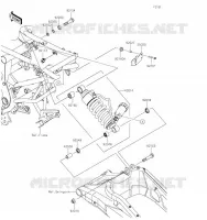 SUSPENSION   SHOCK ABSORBER voor Kawasaki VERSYS 650 2021