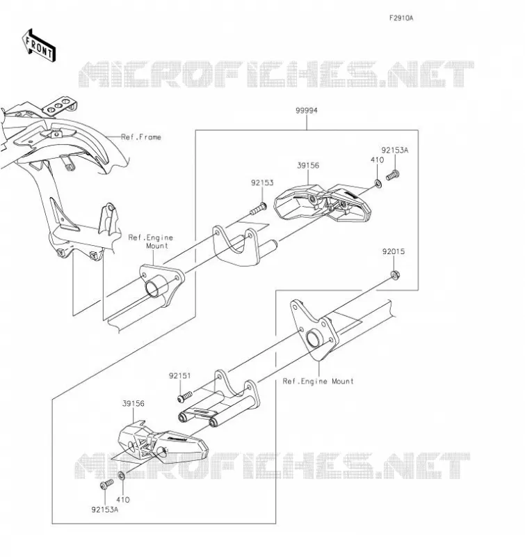ACCESSORY (PROTECTION MOTEUR) Kawasaki MOTOS 650 2021 VERSYS 650  KLE650FMFNN