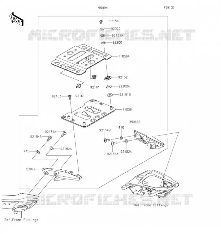 ACCESSORY (SUPPORT TOP CASE) Kawasaki MOTOS 650 2021 VERSYS 650  KLE650FMFNN
