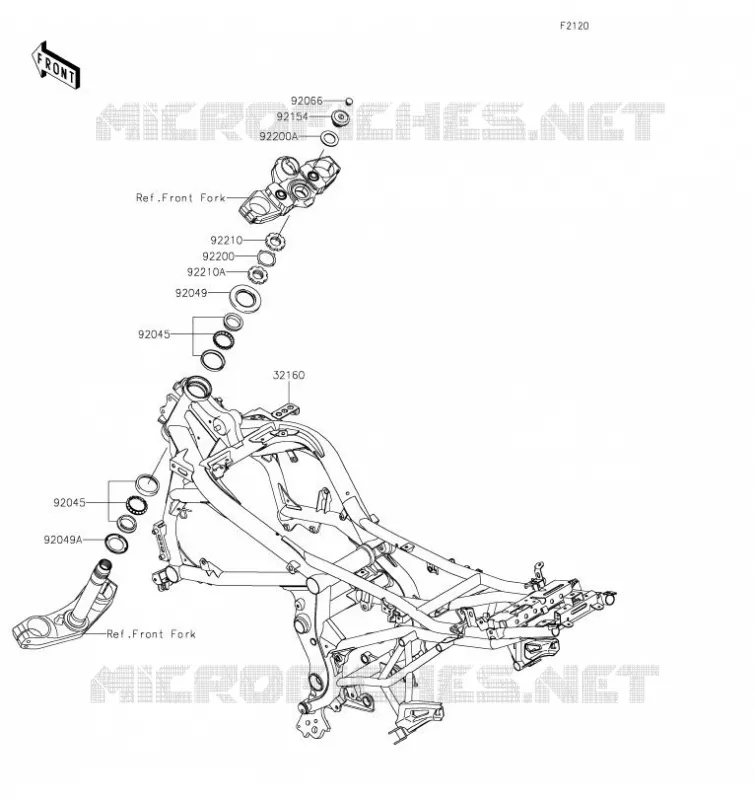 CHASSIS Kawasaki MOTOS 650 2021 VERSYS 650  KLE650FMFNN