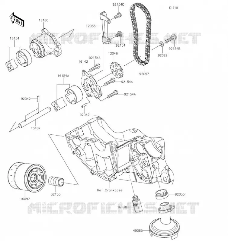 OIL PUMP Kawasaki MOTOS 650 2021 VERSYS 650  KLE650FMFNN