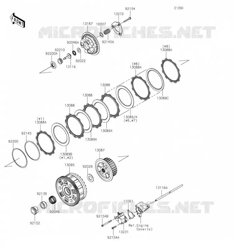 CLUTCH Kawasaki MOTOS 1000 2020 Z H2  ZR1000KLFA
