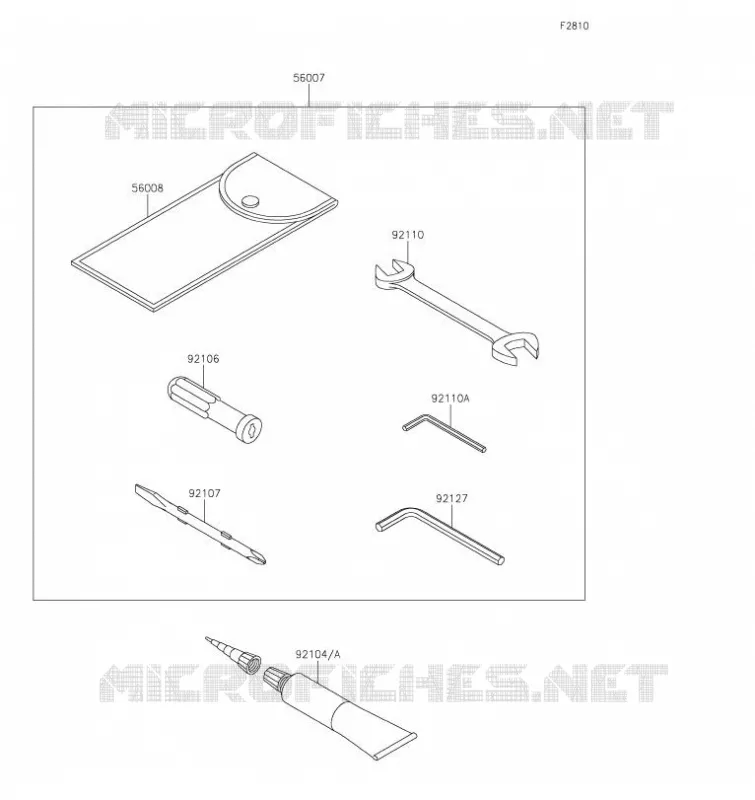 TOOL Kawasaki MOTOS 1000 2020 Z H2  ZR1000KLFA